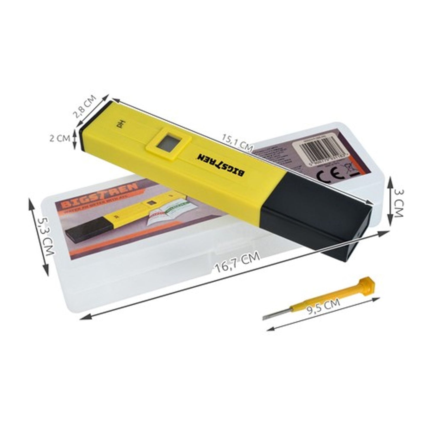 Bigstren 23649 Water PH Meter met ATC