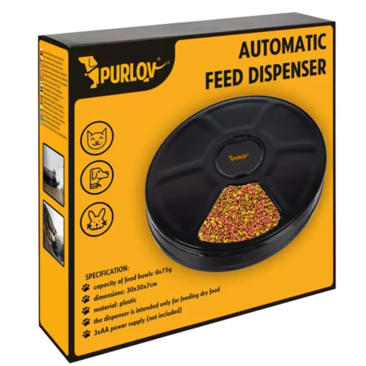 Automatische Purlov 20759 voerbak voor huisdieren