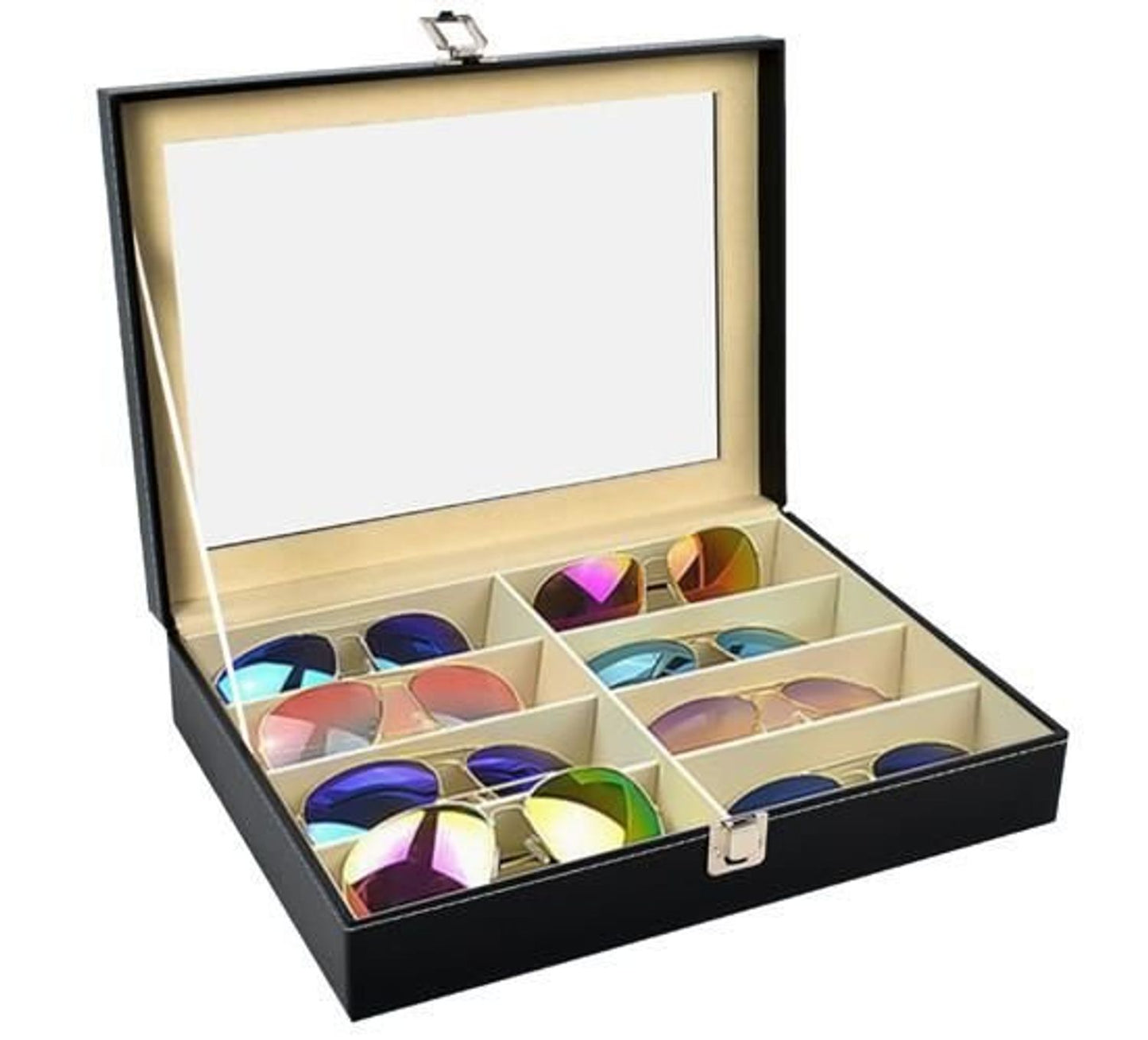 Brillenorganizer met 8 compartimenten