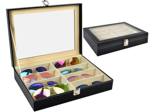 Brillenorganizer met 8 compartimenten