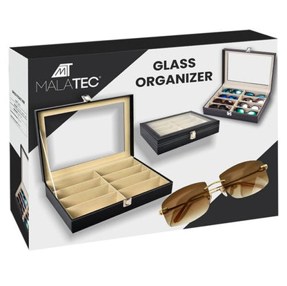 Brillenorganizer met 8 compartimenten